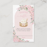 Cute Little Dumpling Cherry Blossoms Diaper Raffle