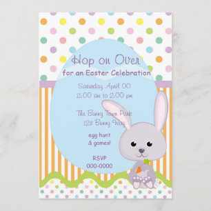 Cute Little Easter Bunny Invitation