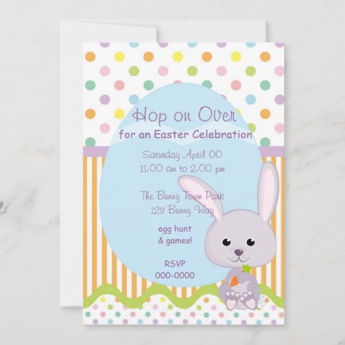 Cute Little Easter Bunny Invitation