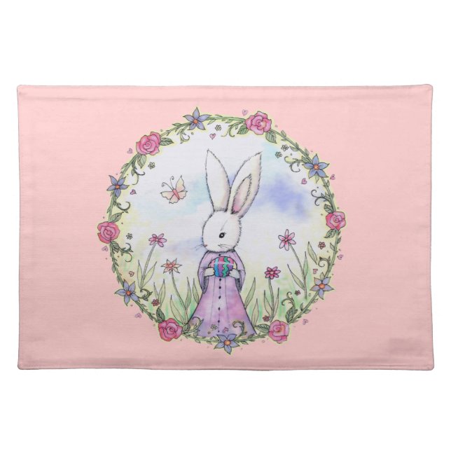Cute Little Easter Bunny Placemat (Front)