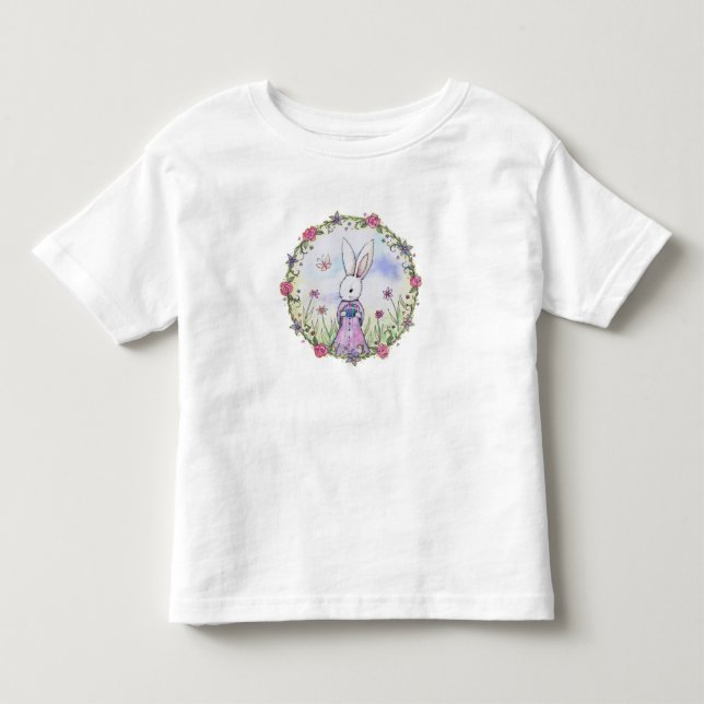 Cute Little Easter Bunny Toddler Shirt (Front)