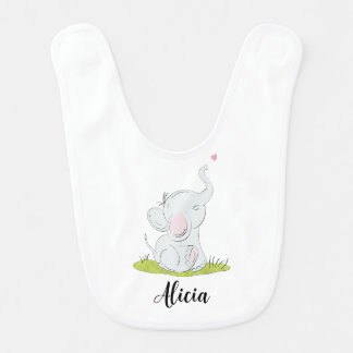 Cute little elephant bib
