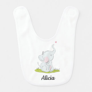 Cute little elephant bib