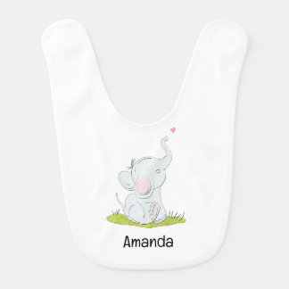 Cute little elephant bib
