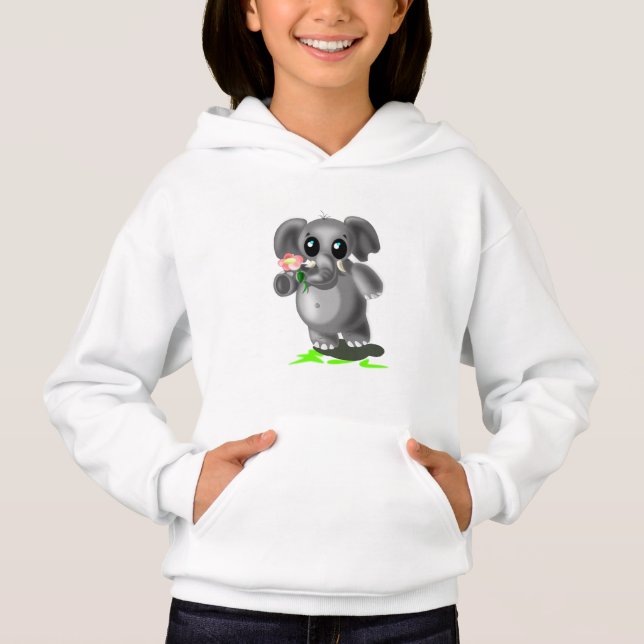 Cute Little Elephant Hoodie (Front)