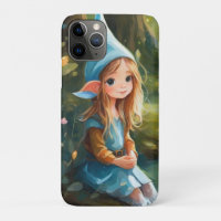 Cute little elve in the river
