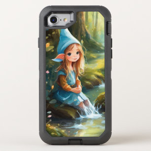 Cute little elve in the river OtterBox defender iPhone SE/8/7 case