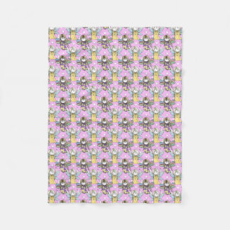Cute Little Fairies Fantasy Art Pattern Fleece Blanket