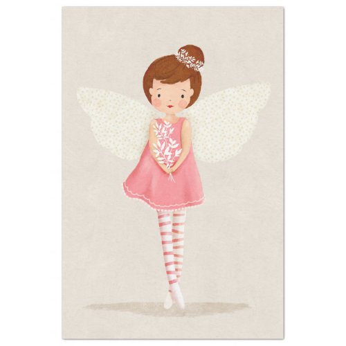 Cute Little Fairy Angel Decoupage Tissue Paper