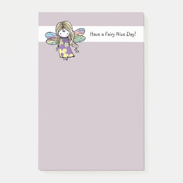 Cute Little Fairy Post-it Notes (Front)