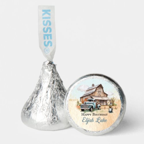 Cute Little Farmer Birthday Party Hersheys Kisses