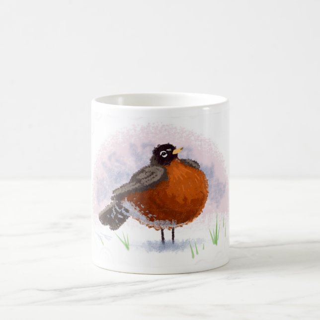Cute little Fat Robin Coffee Mug (Center)