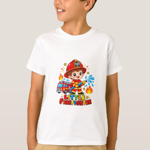 Cute Little Firefighter Kids T-Shirt – Adorable Fi