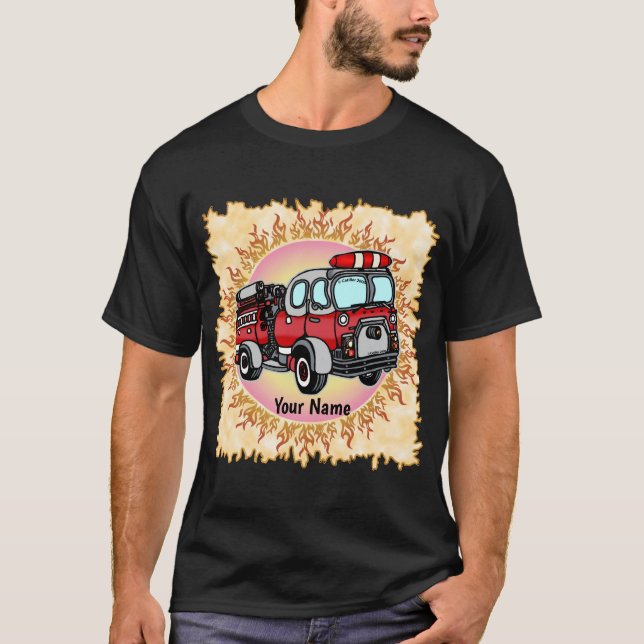 Cute Little Firetruck  t-shirt (Front)