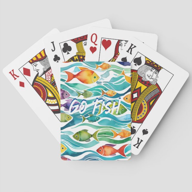 Cute little fishes. Go Fish! Poker Cards (Back)