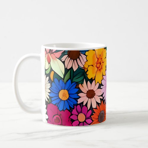 Cute little flower heads coffee mug