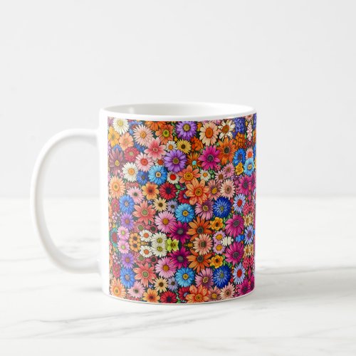 Cute little flower heads coffee mug