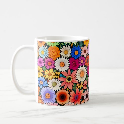 Cute little flower heads coffee mug