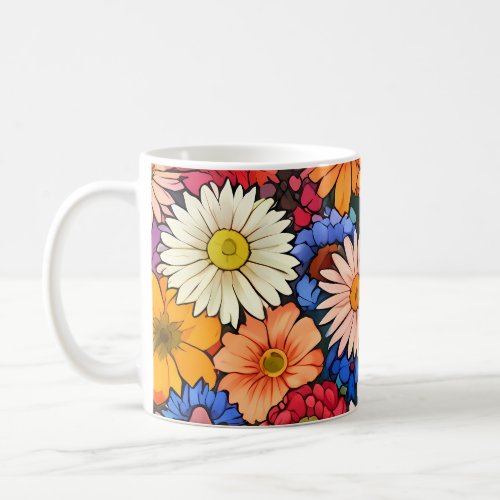 Cute little flower heads coffee mug