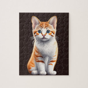Cute Little Fluffy Kitty, Cat Jigsaw Puzzle