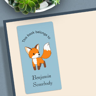 Cute Little Fox Bookplate