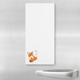 Cute Little Fox Magnetic Notepad