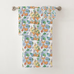Cute Little Fox Pattern Bath Towel Set