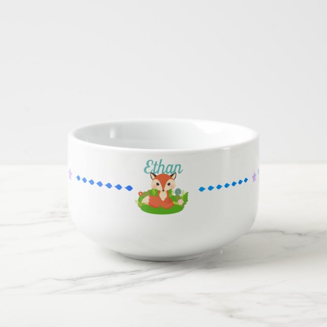 Cute Little Fox Soup Mug (Front)