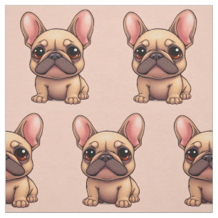 Cute Little French Bulldog Dog Pet Animal Fabric