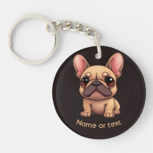 Cute Little French Bulldog Pet Dog Animal Keychain