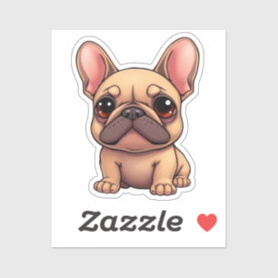 Cute Little French Bulldog Pet Dog Animal Sticker