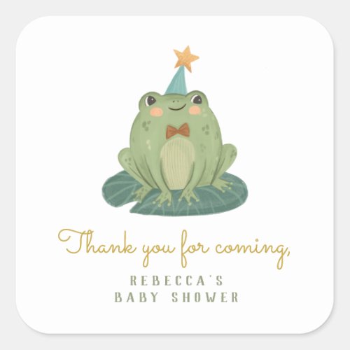 Cute Little Frog Birthday  Gift Tags