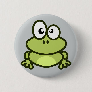 cute little frog button