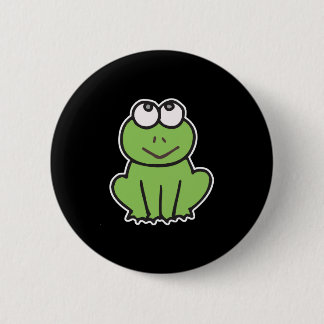 cute little froggy frog pinback button