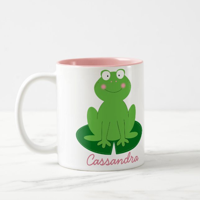 Cute Little Froggy Personalized Mug (Left)