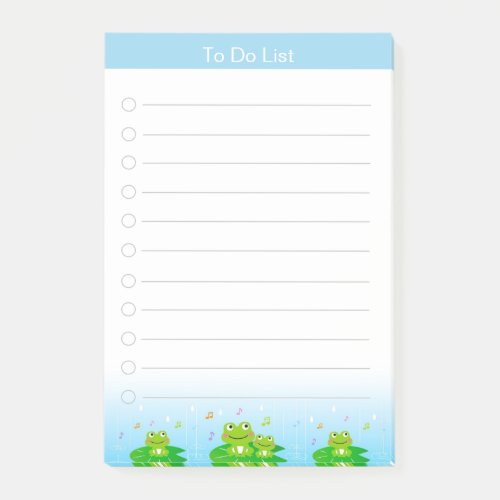 Cute Little Frogs To Do List Post_it Notes