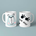 Cute little funny bear coffee mug<br><div class="desc">Funny,  little bear. Cute mug for kids to enjoy their hot chocolate. Give it a personal touch with your own text.</div>