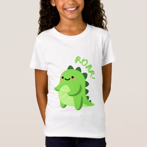 cute little funny dinosaur T_Shirt