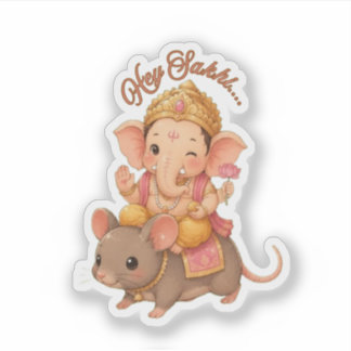 Cute Little Ganesha Sticker