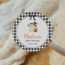 Cute Little Ghost Halloween Baby Shower 