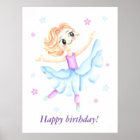 Cute little ginger girl ballerina