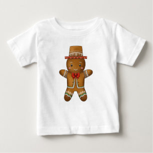 Cute Little Gingerbread Man Merry Christmas Baby T-Shirt