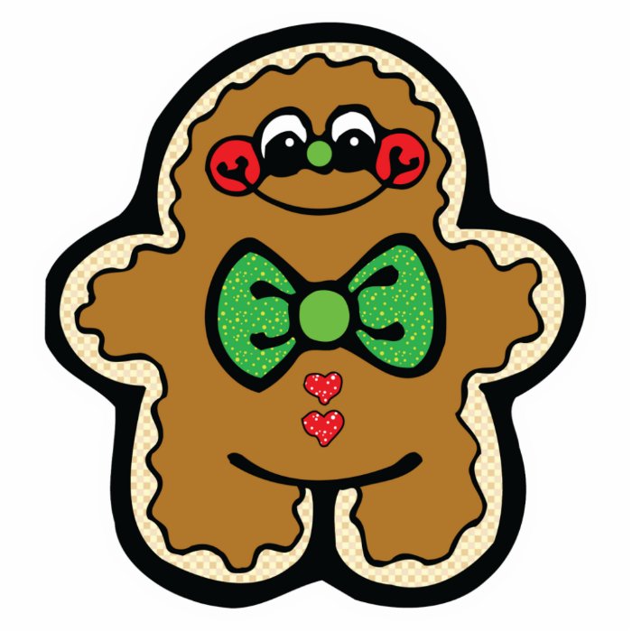 cute little gingerbread man photo cut out