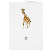 Cute Little Giraffe Cards (Back)