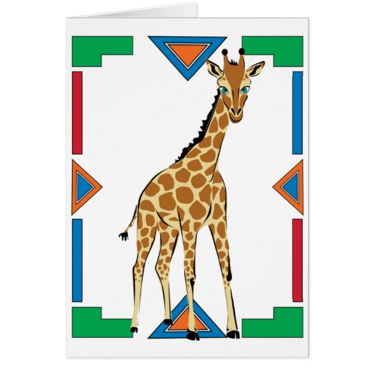Cute Little Giraffe Cards (Front)