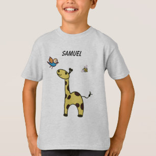 cute little giraffe with balloons T-Shirt