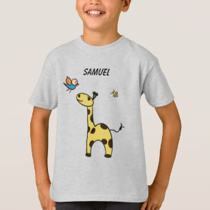 cute little giraffe with balloons T-Shirt