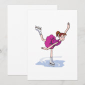 cute little girl figure skater spinning (Front/Back)