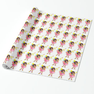 Cute Little Girl Gift Wrapping Paper