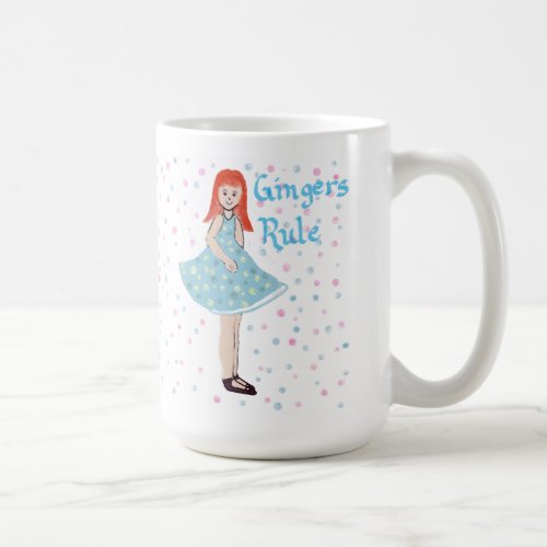 Cute Little Girl Gingers Rule Mug
